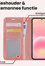 NoXx NoXx Samsung Galaxy A57 Hoesje Bookcase - Rose Goud