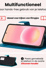 NoXx NoXx Samsung Galaxy A57 Hoesje Bookcase - Turquoise