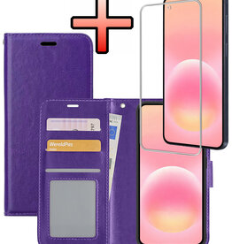 NoXx NoXx Samsung Galaxy A57 Hoesje Bookcase Met Screenprotector - Paars