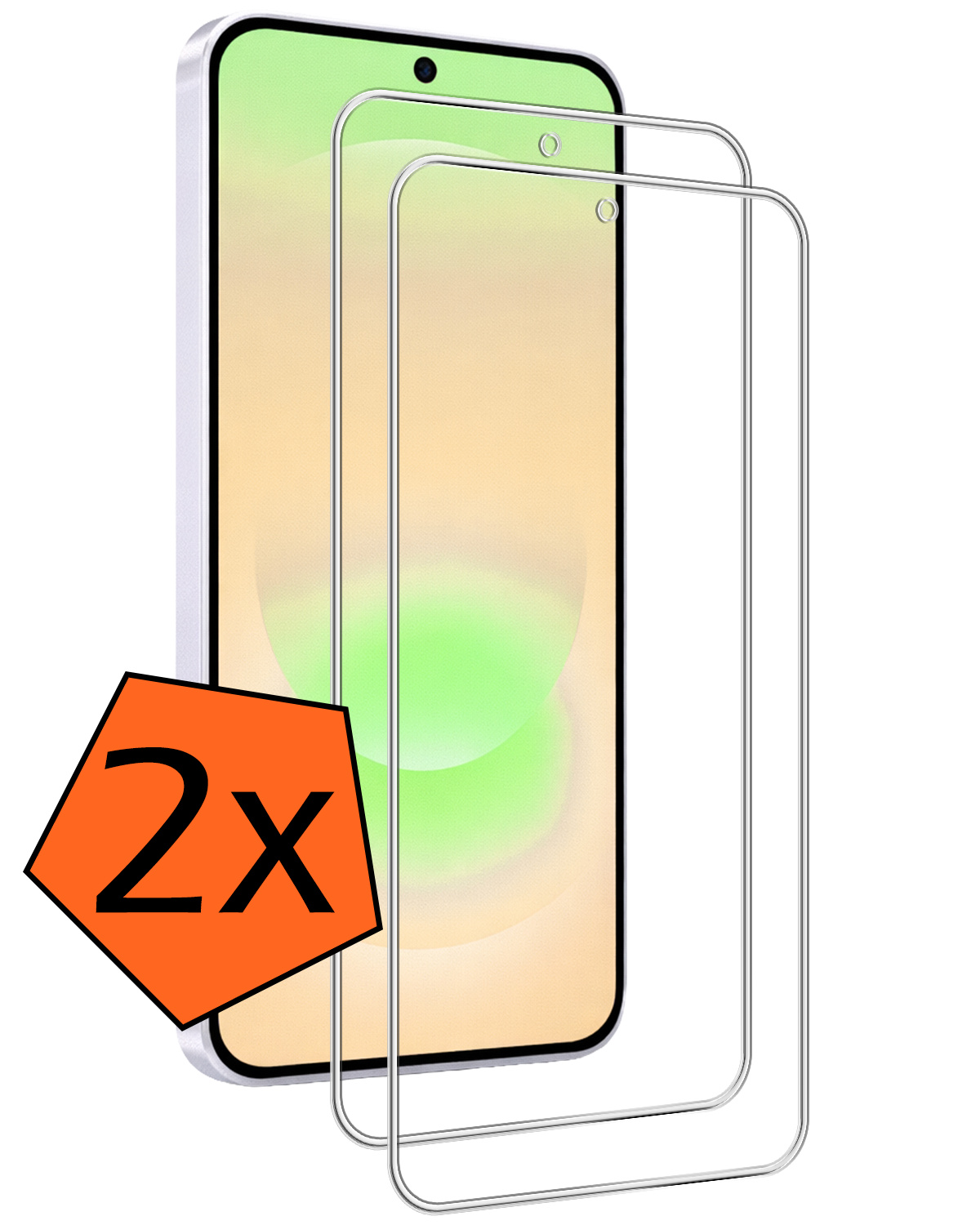 Nomfy Nomfy Samsung Galaxy A37 Screenprotector Glas - 2 PACK