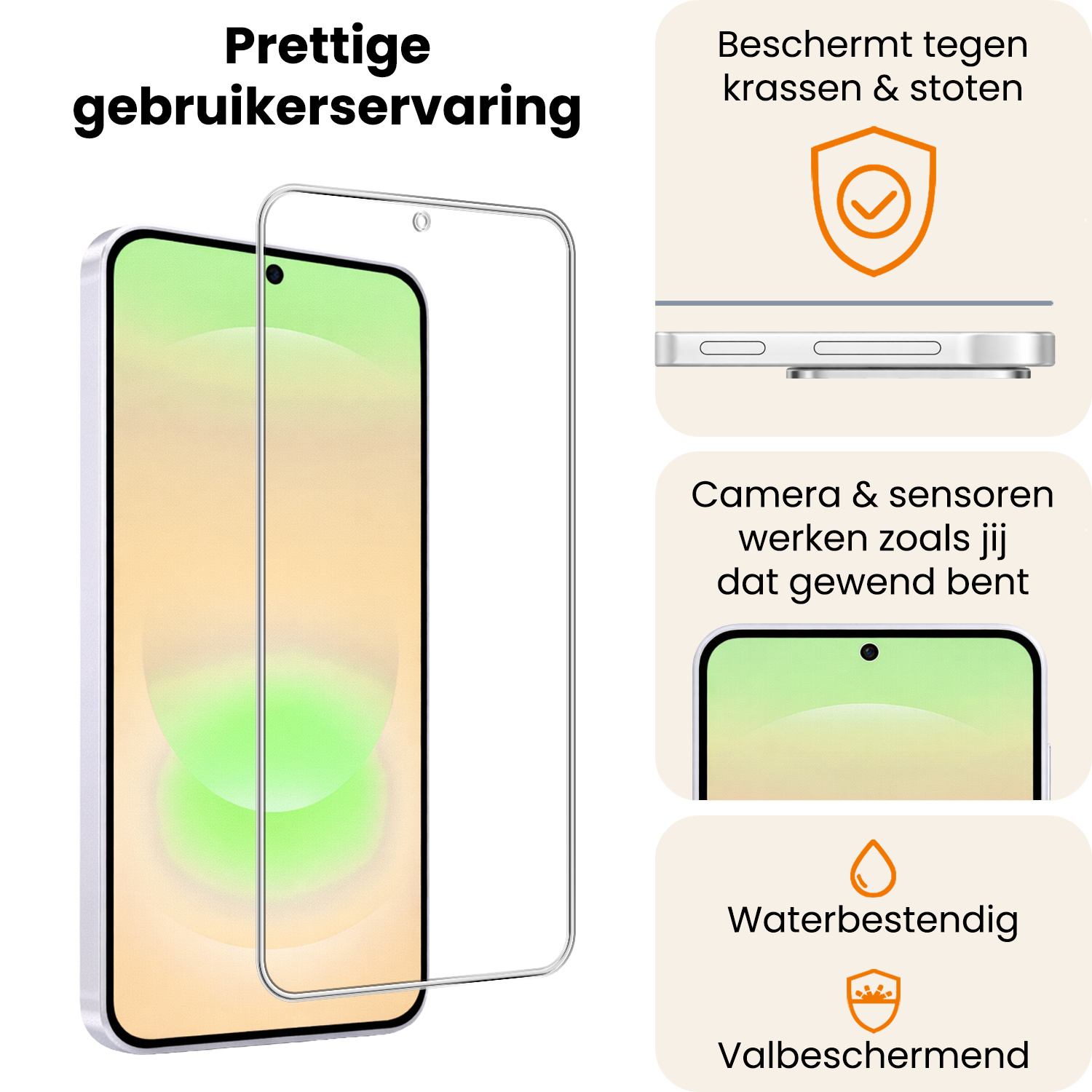 Nomfy Nomfy Samsung Galaxy A37 Screenprotector Glas - 2 PACK