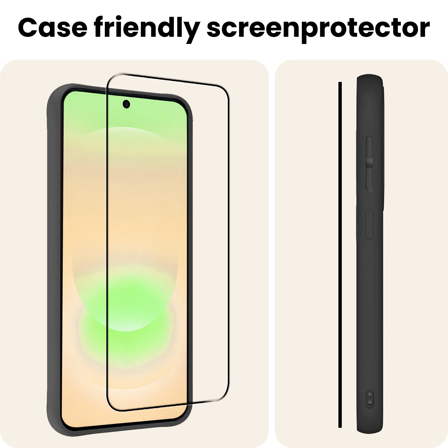 Nomfy Nomfy Samsung Galaxy A37 Screenprotector Glas Full Cover