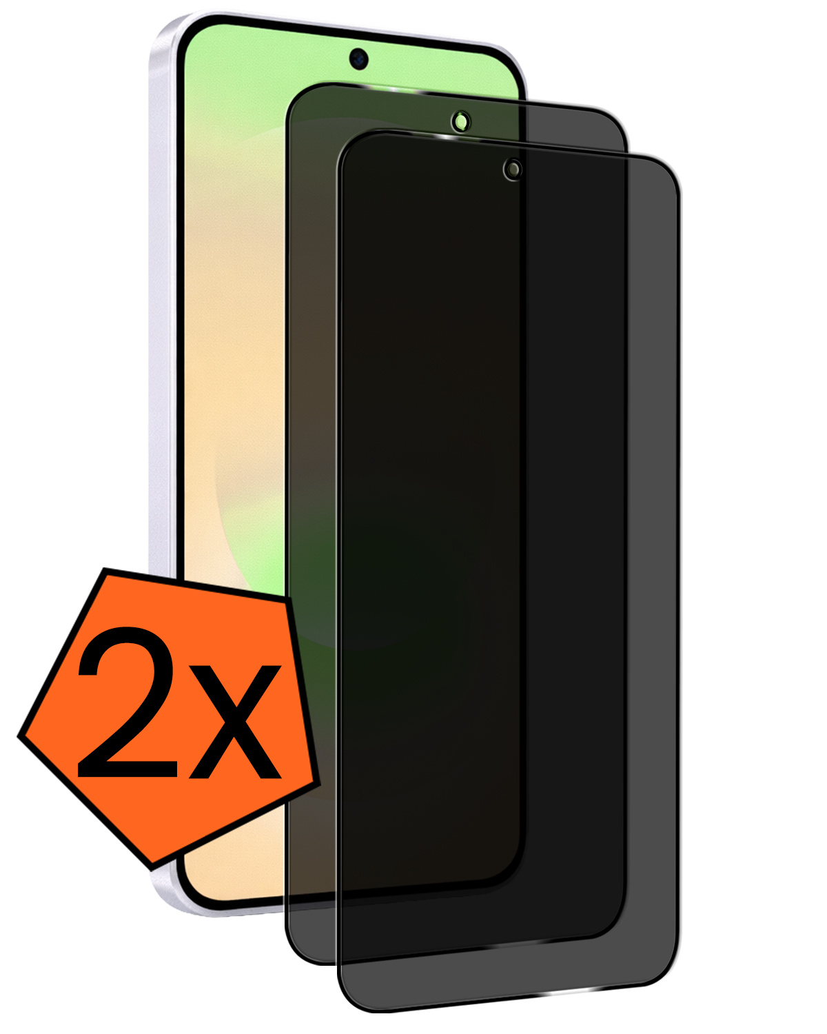 Nomfy Nomfy Samsung Galaxy A37 Screenprotector Glas Privacy - 2 PACK