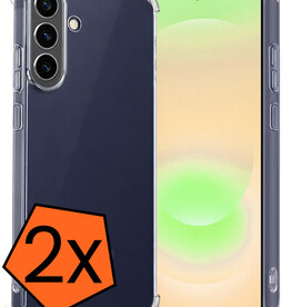 Nomfy Nomfy Samsung Galaxy A37 Hoesje Shockproof - Transparant - 2 PACK