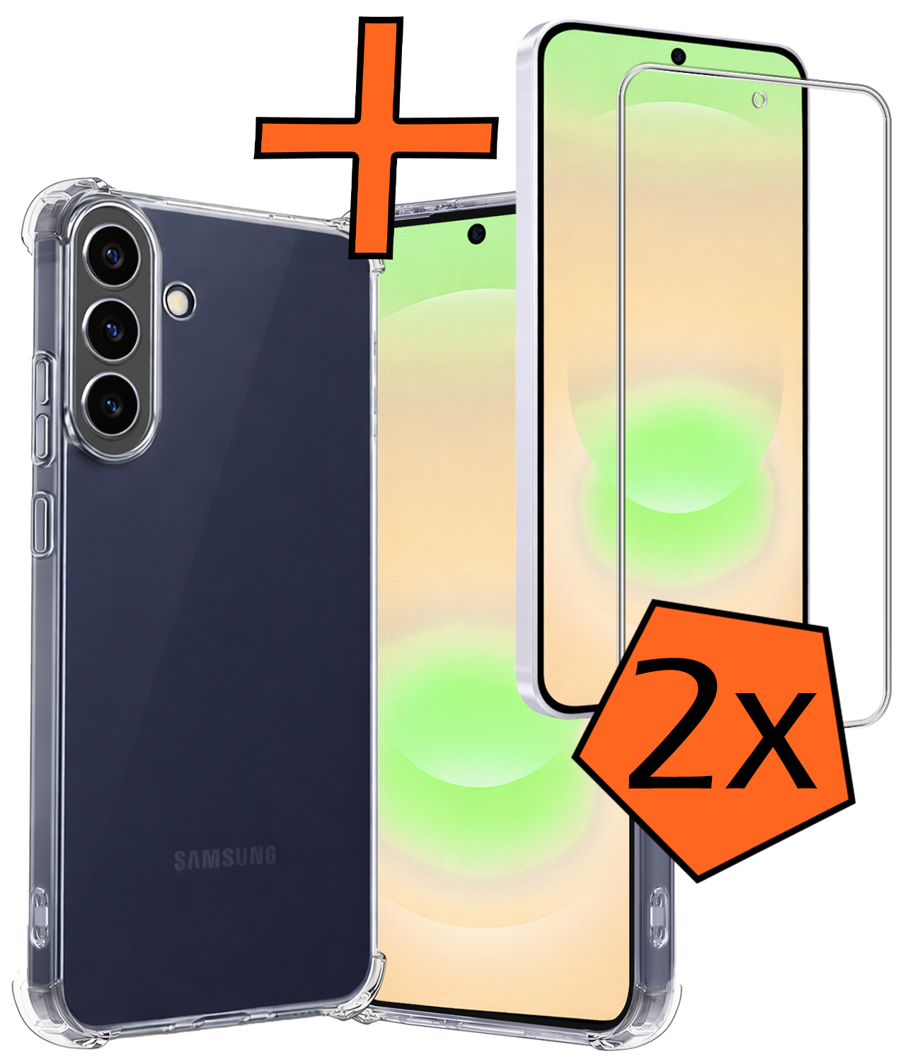 Nomfy Nomfy Samsung Galaxy A37 Hoesje Shockproof Met 2x Screenprotector