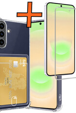 Nomfy Nomfy Samsung Galaxy A37 Hoesje Pashouder Met Screenprotector