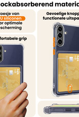 Nomfy Nomfy Samsung Galaxy A37 Hoesje Pashouder Met Screenprotector