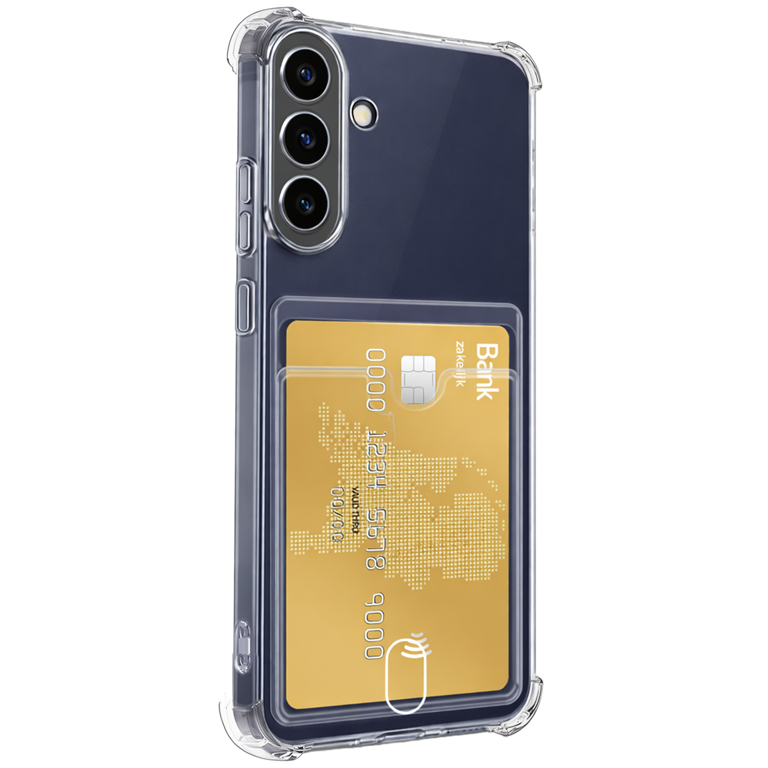 Nomfy Nomfy Samsung Galaxy A37 Hoesje Pashouder Met Screenprotector