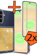 Nomfy Nomfy Samsung Galaxy A37 Hoesje Pashouder Met 2x Screenprotector