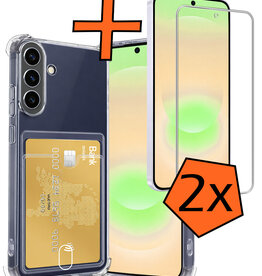 Nomfy Nomfy Samsung Galaxy A37 Hoesje Pashouder Met 2x Screenprotector