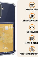 Nomfy Nomfy Samsung Galaxy A37 Hoesje Pashouder Met 2x Screenprotector