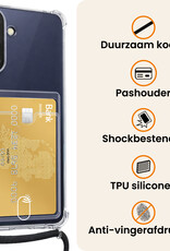 Nomfy Nomfy Samsung Galaxy A37 Hoesje Pashouder met Koord - 2 PACK