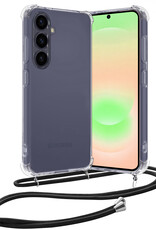 Nomfy Nomfy Samsung Galaxy A37 Hoesje Transparant Shockproof Met Zwart Koord