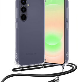 Nomfy Nomfy Samsung Galaxy A37 Hoesje Transparant Shockproof Met Zwart Koord