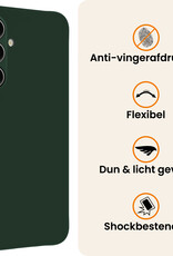 Nomfy Nomfy Samsung Galaxy A37 Hoesje Siliconen - Donkergroen