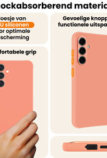 Nomfy Nomfy Samsung Galaxy A37 Hoesje Siliconen - Perzik