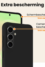 Nomfy Nomfy Samsung Galaxy A37 Hoesje Siliconen - Zwart