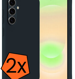 Nomfy Nomfy Samsung Galaxy A37 Hoesje Siliconen - Donkerblauw - 2 PACK