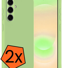 Nomfy Nomfy Samsung Galaxy A37 Hoesje Siliconen - Groen - 2 PACK