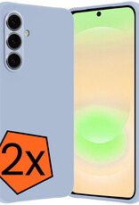 Nomfy Nomfy Samsung Galaxy A37 Hoesje Siliconen - Lichtblauw - 2 PACK