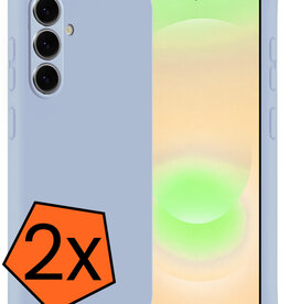 Nomfy Nomfy Samsung Galaxy A37 Hoesje Siliconen - Lichtblauw - 2 PACK