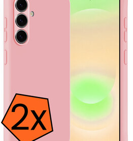 Nomfy Nomfy Samsung Galaxy A37 Hoesje Siliconen - Lichtroze - 2 PACK