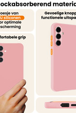 Nomfy Nomfy Samsung Galaxy A37 Hoesje Siliconen - Lichtroze - 2 PACK