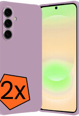 Nomfy Nomfy Samsung Galaxy A37 Hoesje Siliconen - Lila - 2 PACK