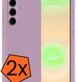 Nomfy Nomfy Samsung Galaxy A37 Hoesje Siliconen - Lila - 2 PACK