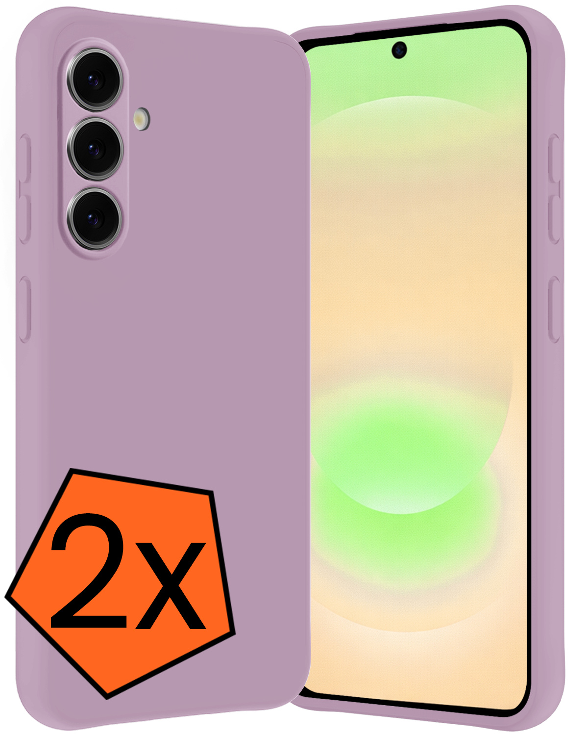 Nomfy Nomfy Samsung Galaxy A37 Hoesje Siliconen - Lila - 2 PACK