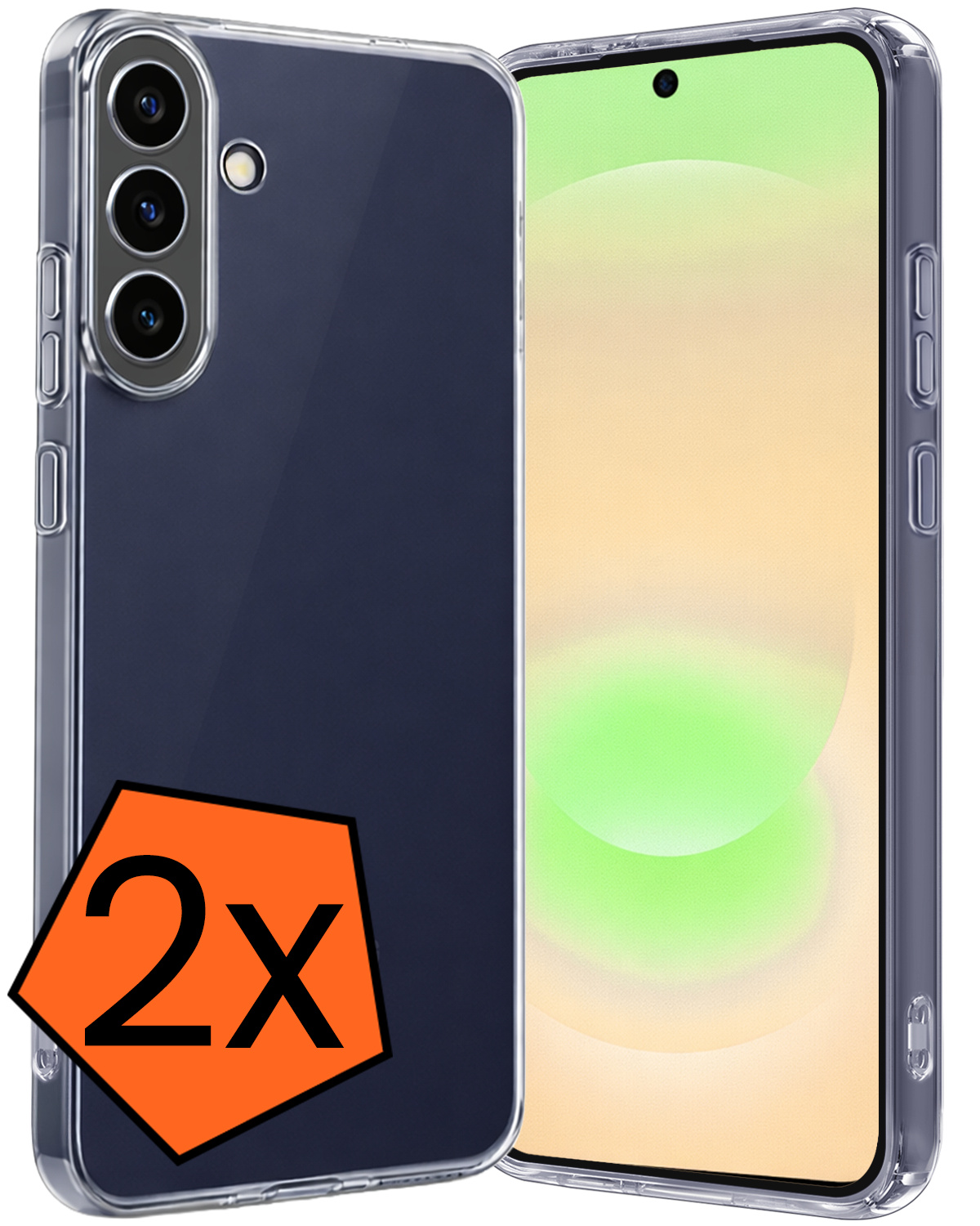 Nomfy Nomfy Samsung Galaxy A37 Hoesje Siliconen - Transparant - 2 PACK