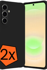 Nomfy Nomfy Samsung Galaxy A37 Hoesje Siliconen - Zwart - 2 PACK
