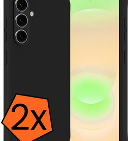 Nomfy Nomfy Samsung Galaxy A37 Hoesje Siliconen - Zwart - 2 PACK