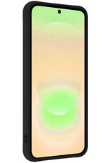 Nomfy Nomfy Samsung Galaxy A37 Hoesje Siliconen Met Screenprotector - Donkerblauw