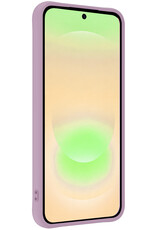 Nomfy Nomfy Samsung Galaxy A37 Hoesje Siliconen Met Screenprotector - Lila