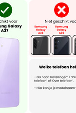 Nomfy Nomfy Samsung Galaxy A37 Hoesje Siliconen Met Screenprotector - Perzik