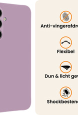 Nomfy Nomfy Samsung Galaxy A37 Hoesje Siliconen Met 2x Screenprotector - Lila