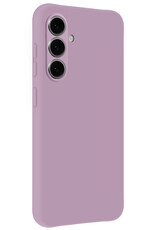 Nomfy Nomfy Samsung Galaxy A37 Hoesje Siliconen Met 2x Screenprotector - Lila