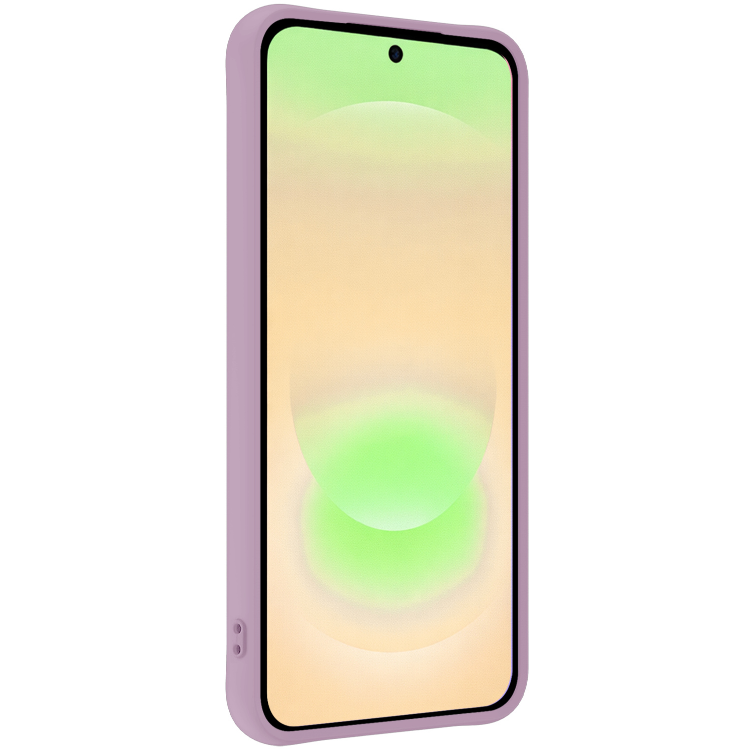 Nomfy Nomfy Samsung Galaxy A37 Hoesje Siliconen Met 2x Screenprotector - Lila