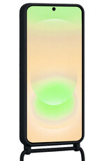 Nomfy Nomfy Samsung Galaxy A37 Hoesje Pashouder met Koord - Zwart