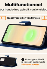 Nomfy Nomfy Samsung Galaxy A37 Hoesje Bookcase - Donkerblauw