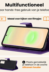 Nomfy Nomfy Samsung Galaxy A37 Hoesje Bookcase - Paars