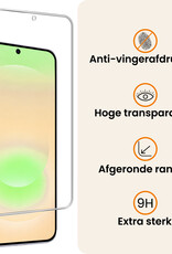 Nomfy Nomfy Samsung Galaxy A37 Hoesje Bookcase Met Screenprotector - Paars