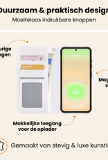 Nomfy Nomfy Samsung Galaxy A37 Hoesje Bookcase Met 2x Screenprotector - Wit