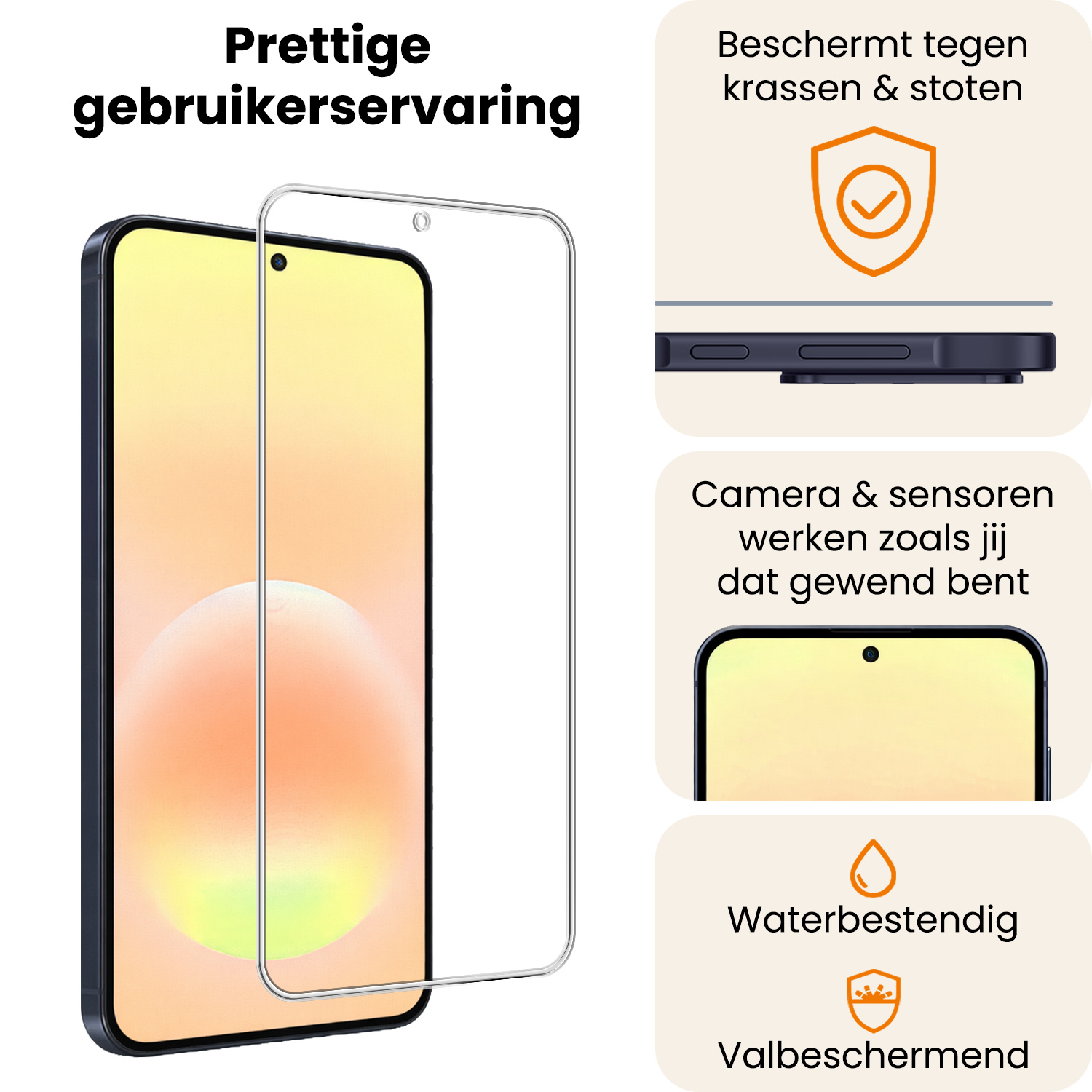 Nomfy Nomfy Samsung Galaxy A57 Screenprotector Glas