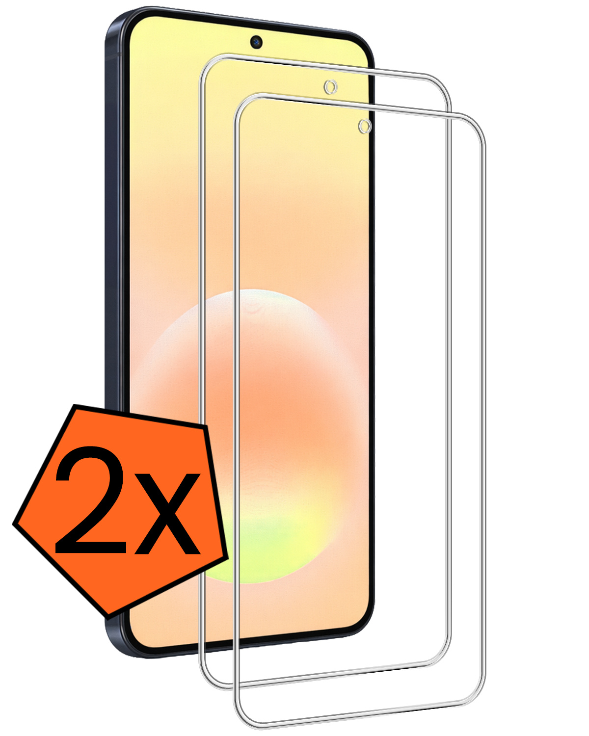 Nomfy Nomfy Samsung Galaxy A57 Screenprotector Glas - 2 PACK