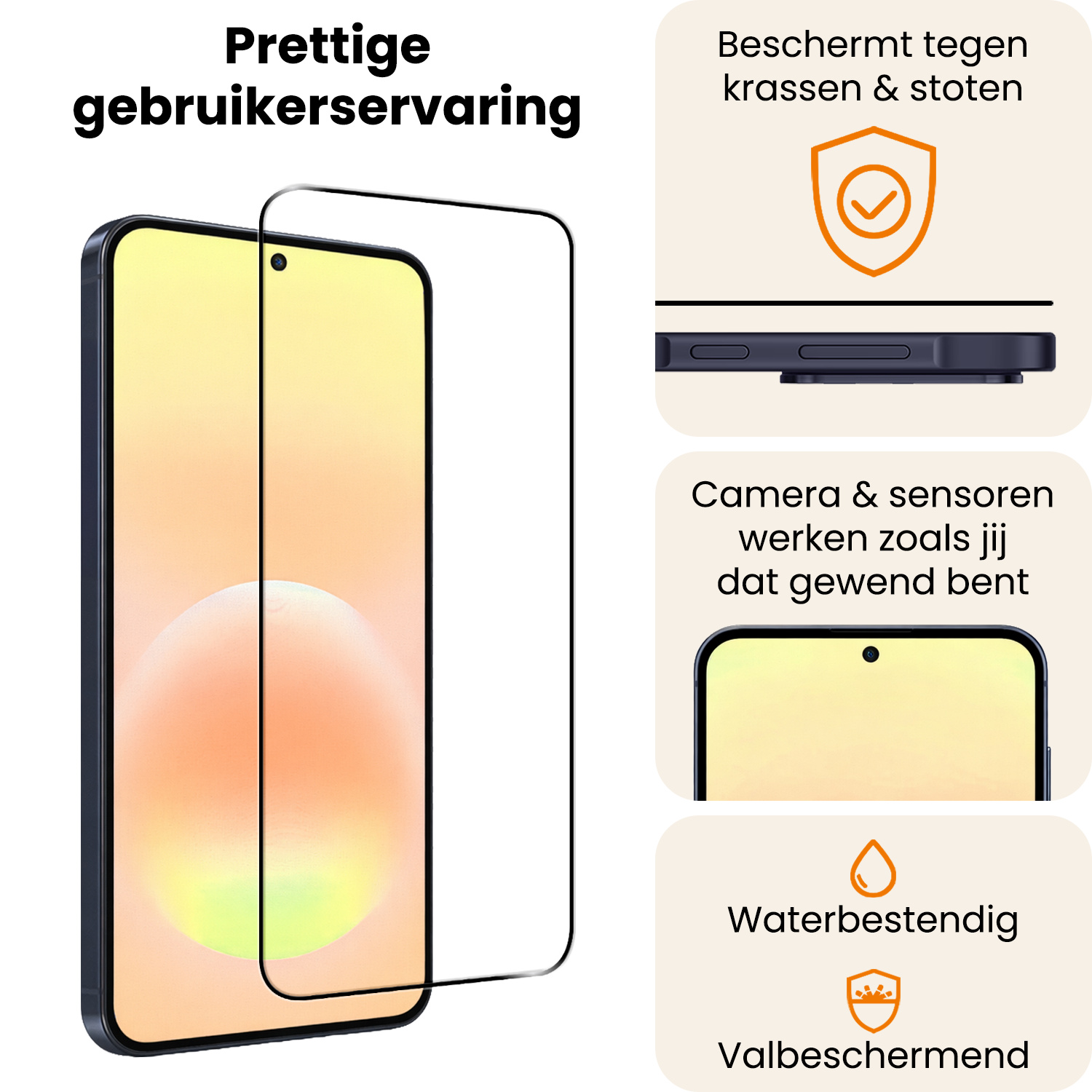 Nomfy Nomfy Samsung Galaxy A57 Screenprotector Glas Full Cover