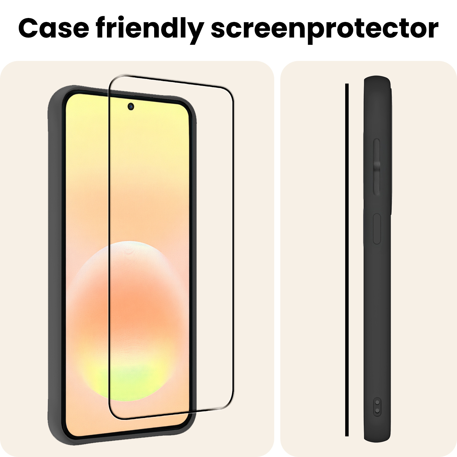 Nomfy Nomfy Samsung Galaxy A57 Screenprotector Glas Full Cover - 2 PACK