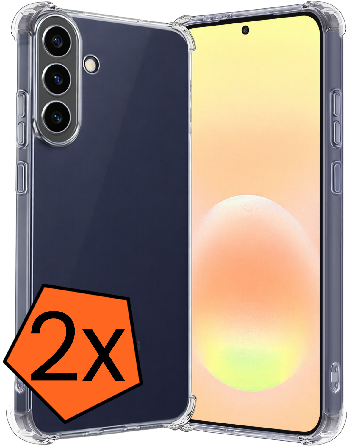 Nomfy Nomfy Samsung Galaxy A57 Hoesje Shockproof - Transparant - 2 PACK