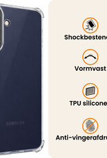 Nomfy Nomfy Samsung Galaxy A57 Hoesje Shockproof - Transparant - 2 PACK